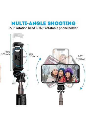 Mack Electronic Accessories Bag, Selfie Stick, Phone Tablet Holder, Cleaning Kit
