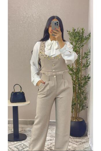 SELSAL Pants and shirt set with vest
