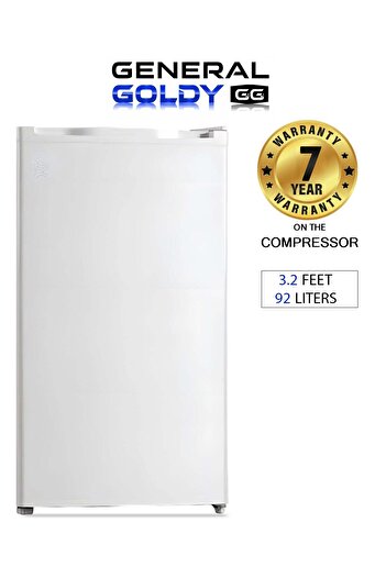 GENERAL GOLD Single Door Refrigerator - 3.2 ft - 92 L - White - GG101DF