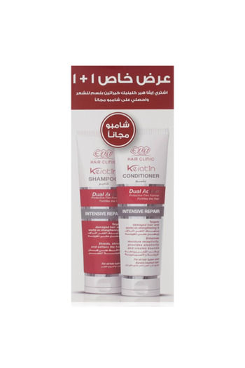 EVA Hair Clinic Shampoo + Keratin Conditioner 2×230ml