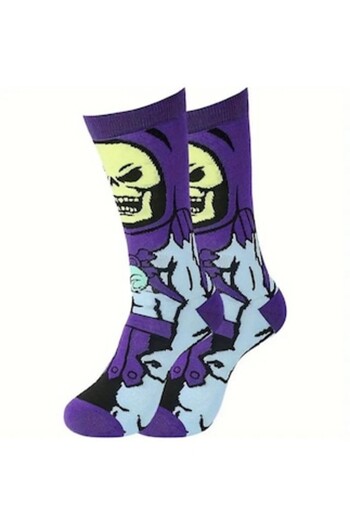 OEM Men's Socks with Funny Graphic Pattern, Casual, Odor-Resistant, 90% Polyester 10% Spandex, Spring an