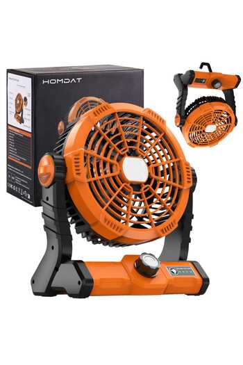 PA 20000mAh Portable Rechargeable Camping Fan with LED Lantern,