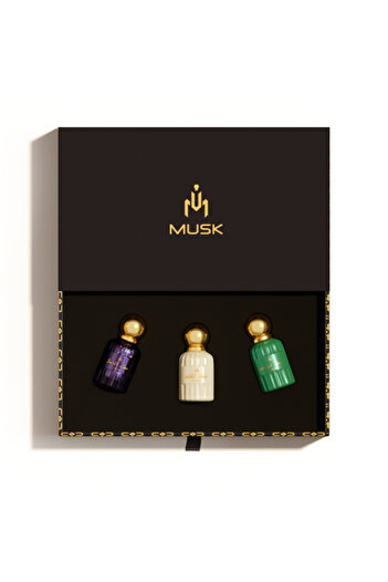 Musk Perfume Set of Fragrance - 3 Pieces - 12 ml - Unisex