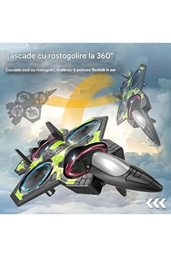 JML RC Airplane YH117 with Remote Control 360° Rotation and Flip, LED Altitude Hold USB Rechargeable