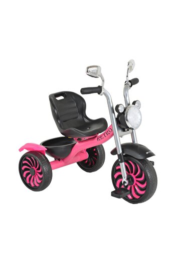 byox Classic Retro pedal tricycle, headlight with lights and music