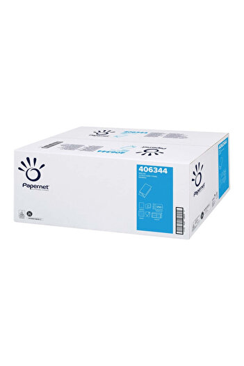 Papernet V Fold Towels, Green, 23 x 24 cm, 2 Layers, 250 Portions, 15 Packs/Bax