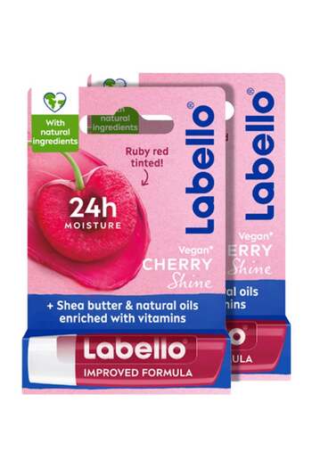 LABELLO Pack Of 2 Moisturizing Lip Balm Cherry Shine 4.8grams