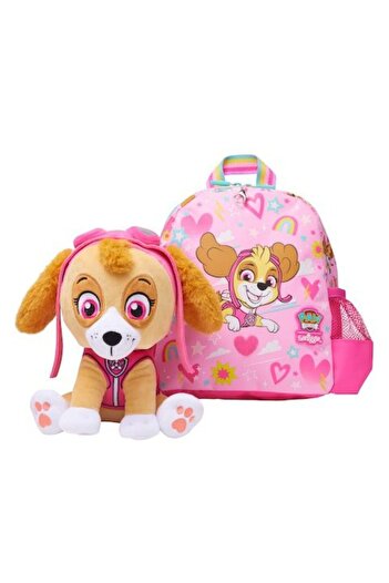 SMIGGLE Paw Patrol Pink Mini Backpack with Removable Plush Toy
