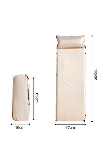 Cady One Foldable and Inflatable Air Bed with Carrying Bag 192*67cm Ideal for Travel and Camping