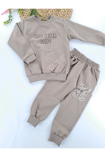 Butik Boy's Double Suit Tracksuit Set 2 Thread Premium Quality Compact Fabric Without Sharding