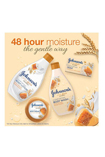 Johnson Johnson's Body Wash 400ml Vita-Rich with Milk, Honey & Oats