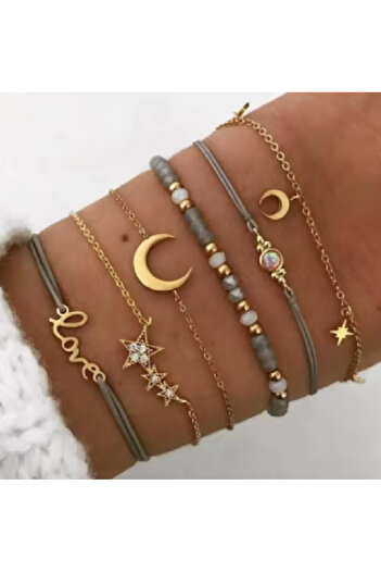 ZETCONCEPT Set Style 🌙   Moonlight Dance Bracelet Set of 6 Bracelets