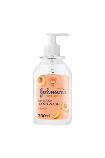 Johnson Johnson's Hand Wash 300ml Vita-Rich with Peach Extract