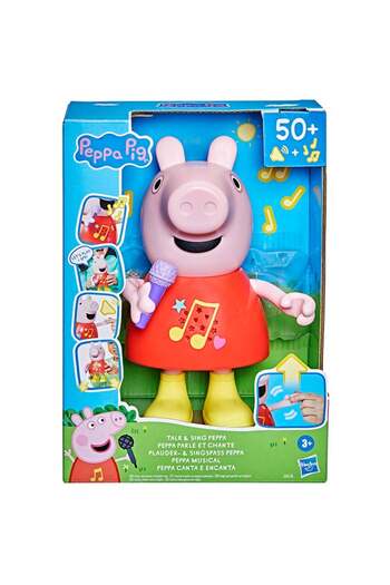 Hasbro Peppa Pig Talk & Sing Peppa Doll, Musical Toy with 50+ Sounds, Phrases, and Songs