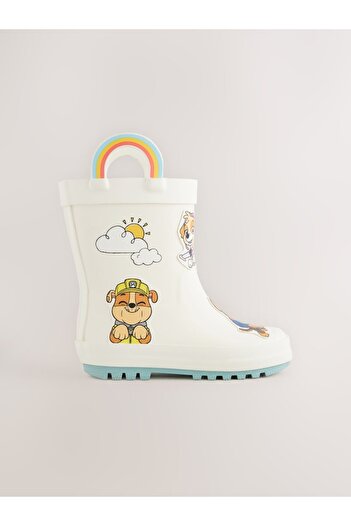 Next Baby White Paw Patrol Patterned Boots / Rain Boots