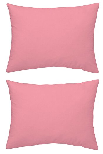makiteks 100% Cotton 2 Pieces 35X45 cm Patterned and Plain Dyed Baby Pillowcases
