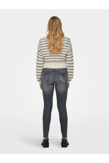ONLY Onlasa Ls O-Neck Knt Γυναικείο πουλόβερ με λεπτομέρεια από δαντέλα 15310527