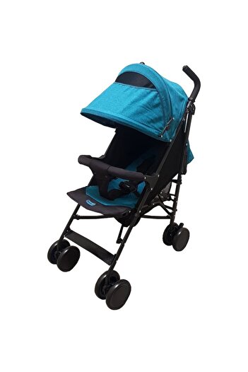 Baby Care PRO 803B Stroller, Adjustable Backrest, Sleeping Position, Foldable, Turquoise