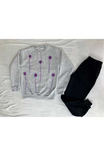 bahar uğurlu Children's Set with Hand-Made Motif