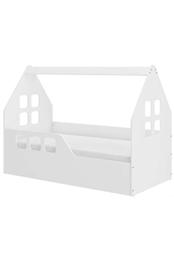 NOVOKIDS ™ MAGIC LITTLE HOUSE Bed, 160x80 CM, with FLEX Mattress and Left Side Protection