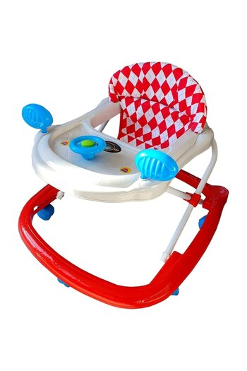 NOVOKIDS Adjustable 3-Step Walker NOVOKIDS™ My First Car, with Steering Wheel, Car Model, Foldable, 6 Wheel
