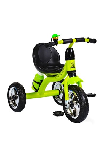 NOVOKIDS Tricycle with pedals NOVOKIDS™ Chavalier, Bell and water bottle, max 20 kg, EVA foam rubber wheels