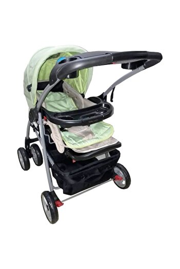Baby Care ™ M203 2-in-1 Baby Stroller, Rocking Function, Adjustable Reclining Backrest