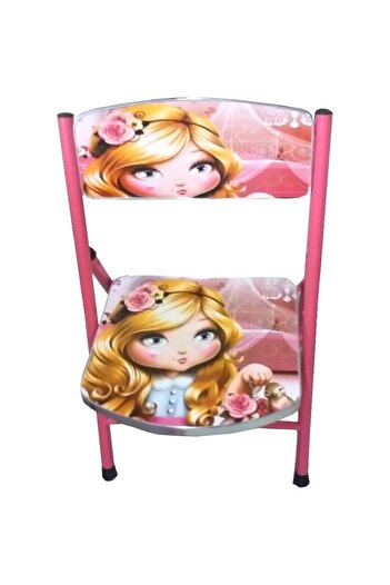 NOVOKIDS ™ My First Folding Table with Folding Chair, Pink Princess