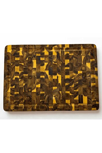 GUNBO HOME Acacia Cutting Board Endgrain 40X32X3 cm Solid Wood