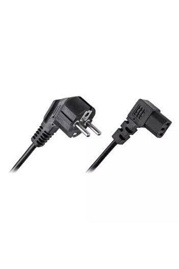 Cabletech PC power cable 3m 90 degree connectors