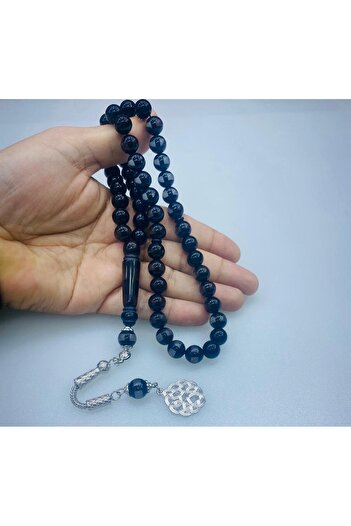 SB Black transparent chameleon rosary