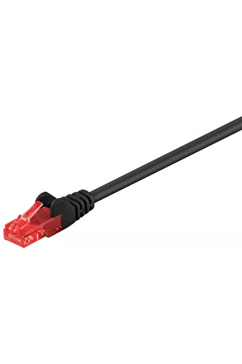 goobay Cable UTP CAT6 plug 2m black patch cord