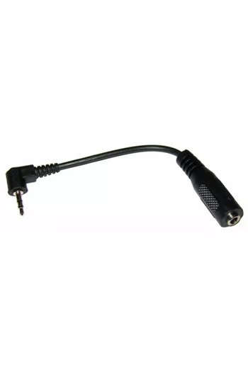 OEM Cablu adaptor Jack 2.5 mm 90 grade la 3.5 mm mama pe fir 5cm negru ZLA0580