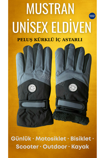 Mustran Alpine Series Waterproof Winter Snow Motorcycle Cycling Outdoor Gloves – Thermal Furry Unisex