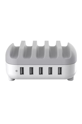Orico AC Charger - 5 USB Ports 5V 2.4A 40W White DUK-5P