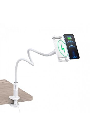 CHOETECH Adjustable desk stand for 4.7-9.7inch phone/tablet and wireless charging white T584