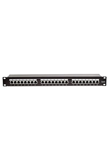 Emtex Patch panel 24 ports RJ45 FTP cat5E rack mountable 19" 1U crimp Krone 110 PBPP33