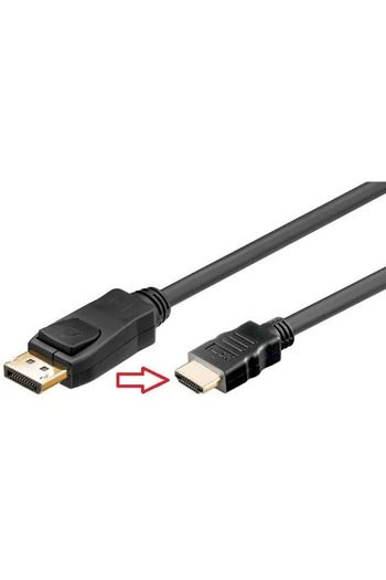 OEM Cable DisplayPort male to HDMI male 2m V1.2 4K UltraHD 24Hz