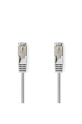 Nedis SFTP Cat6a network cable 1m gray RJ45 male - RJ45 male double shielded