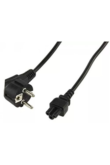 OEM Laptop power cable Schuko male 90 degrees - IEC320-C5 female 1.5m H05VV-F 3x0.75mm VDE