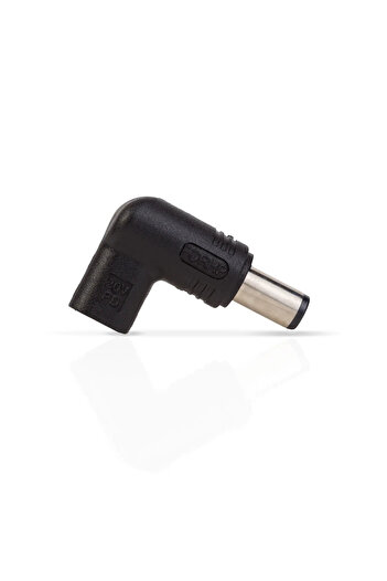 DELIGHT Cap adaptor HP 20V USB-C mama - DC 7.4x5.0 mm 90grade 55063A