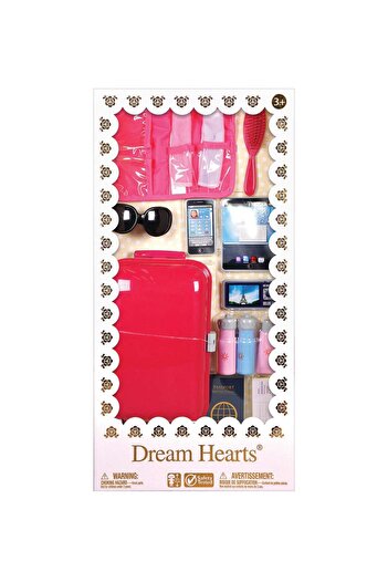 Lotus Dream Hearts Travel Accessories Set For Fashion Dolls