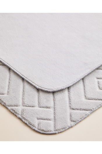 English Home Twillow Bath Mat Set 60X100 cm + 50X60 cm Light Gray