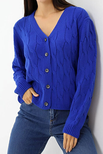 MILANOFOX Women's Buttoned Hair Knit Sweater Cardigan
