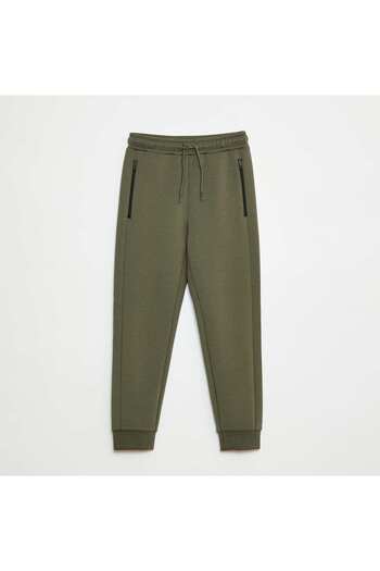 KIABI Neoprene-style Joggers GREEN