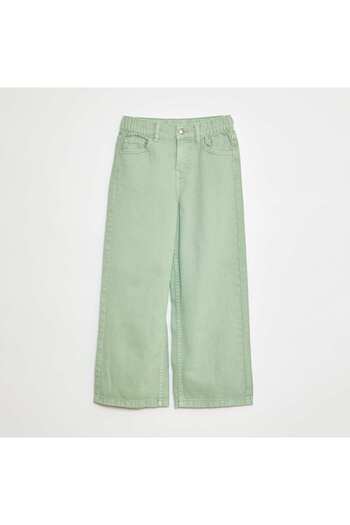 KIABI Wide-leg trousers GREEN