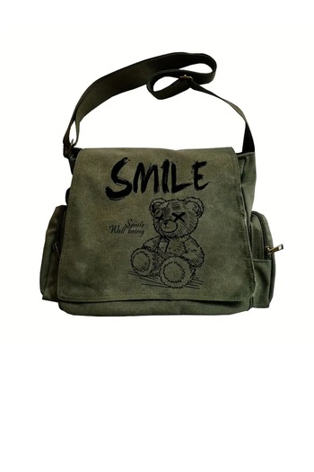 Touz Moda Smile Printed Unisex Messenger Bag