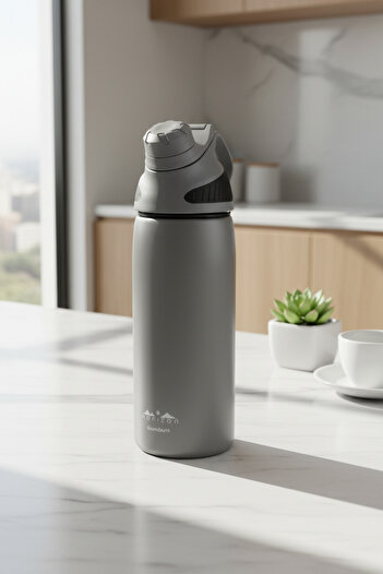Bambum Horizon Thermos Cup Gray 600ml