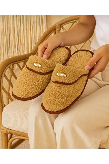 Lion Women's House Slippers Plush Washable Wool Inside Fur Slippers Guest Dowry Bundle Bridal Slippers