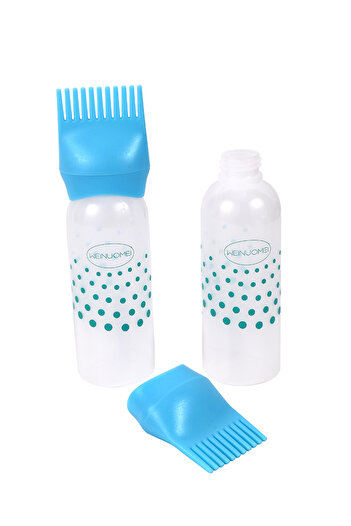 Lawazim Hair Dyeing Bottle with Comb - 2 Piece 160ml - Refillable Applicator Bottle for Haircare